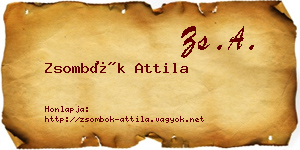 Zsombók Attila névjegykártya
